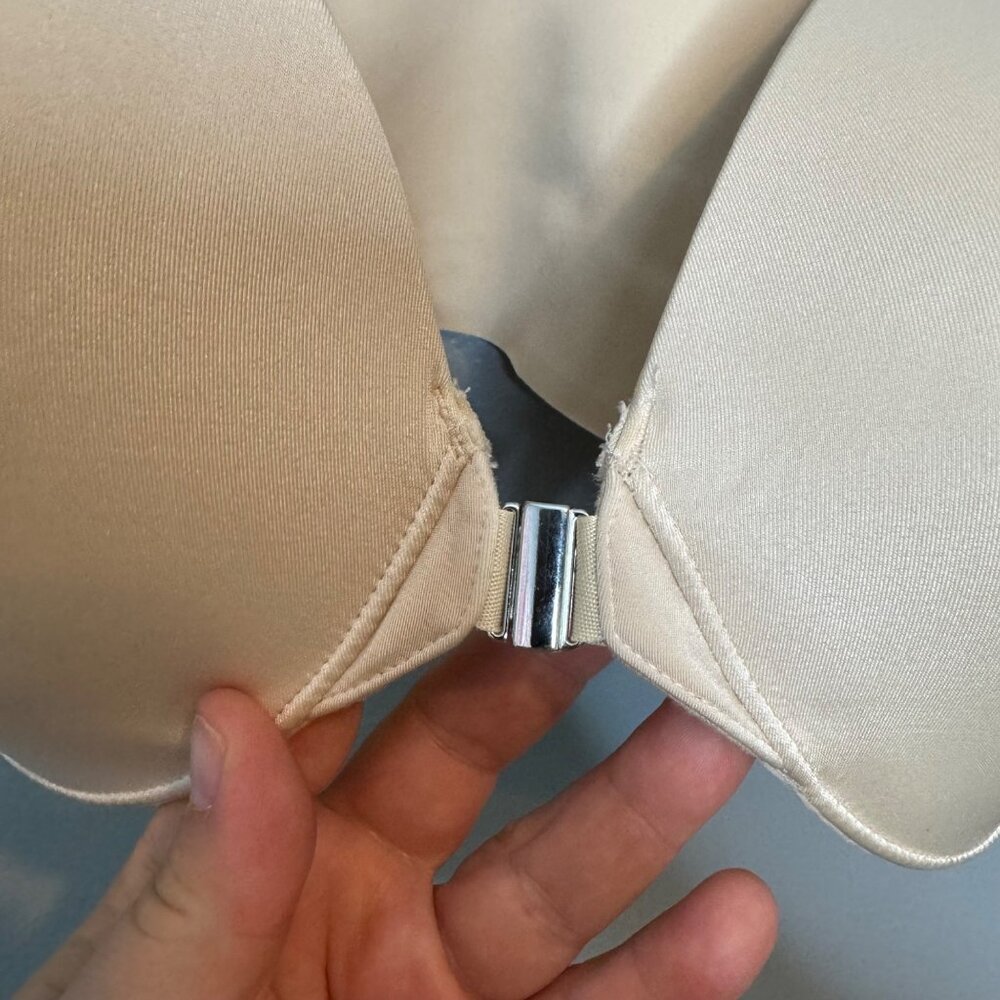 SOMA cream vanishing back full coverage front closure bra size 34G - Picture 2 of 5